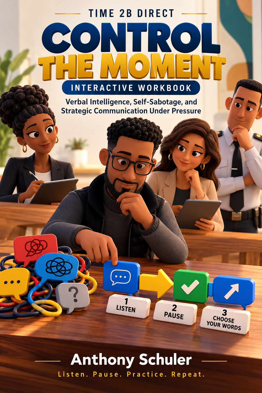 TIME 2B DIRECT: Control the Moment — Interactive Workbook cover by Anthony Schuler